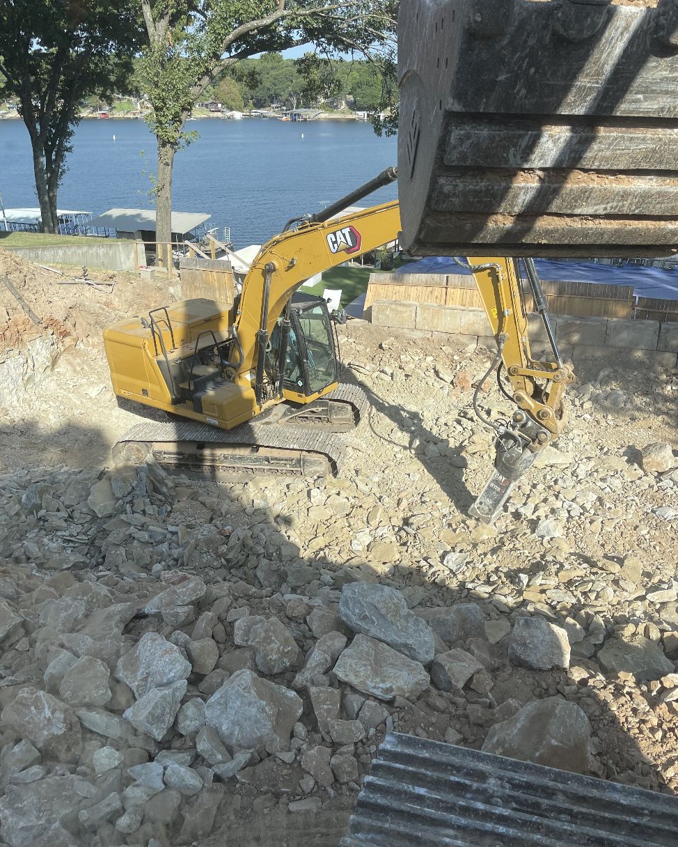 Concrete broken out and loaded, Grand Lake